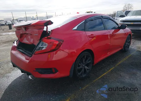 2020 Honda Civic Sport z USA, uszkodzony, nr VIN 2HGFC2F80LH576103